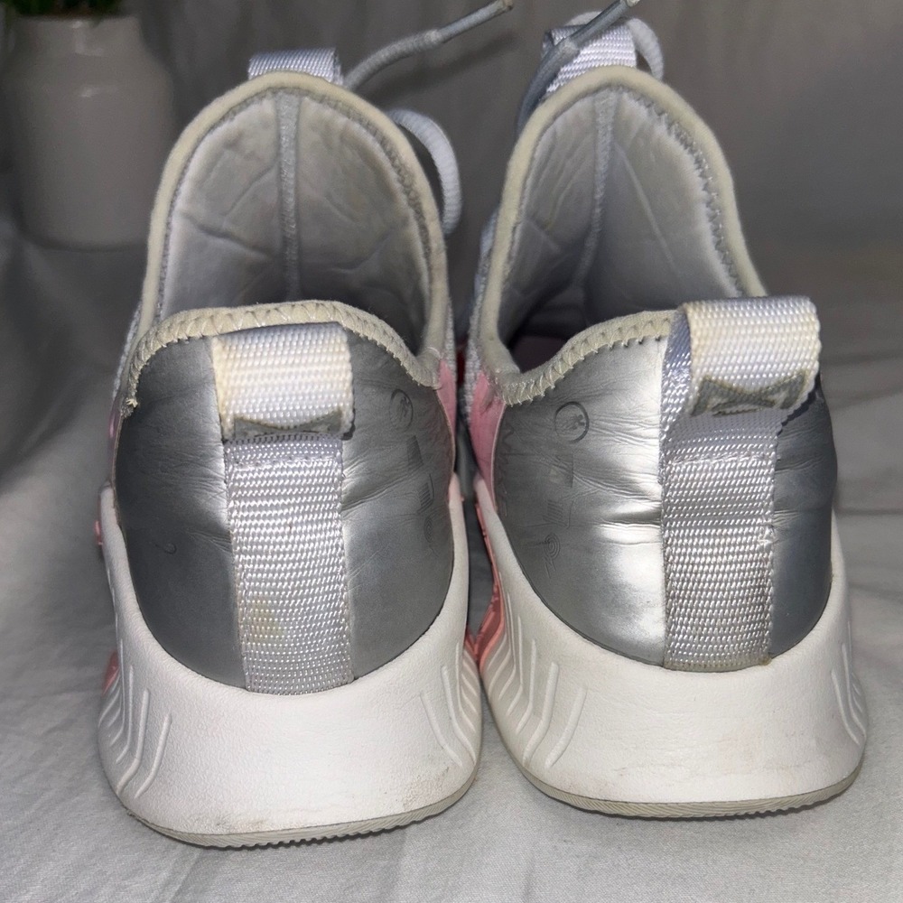 Nike Metcon Women 9 Cross Training Shoes Grey Silver Red CrossFit Sporty Workout - Picture 7 of 17
